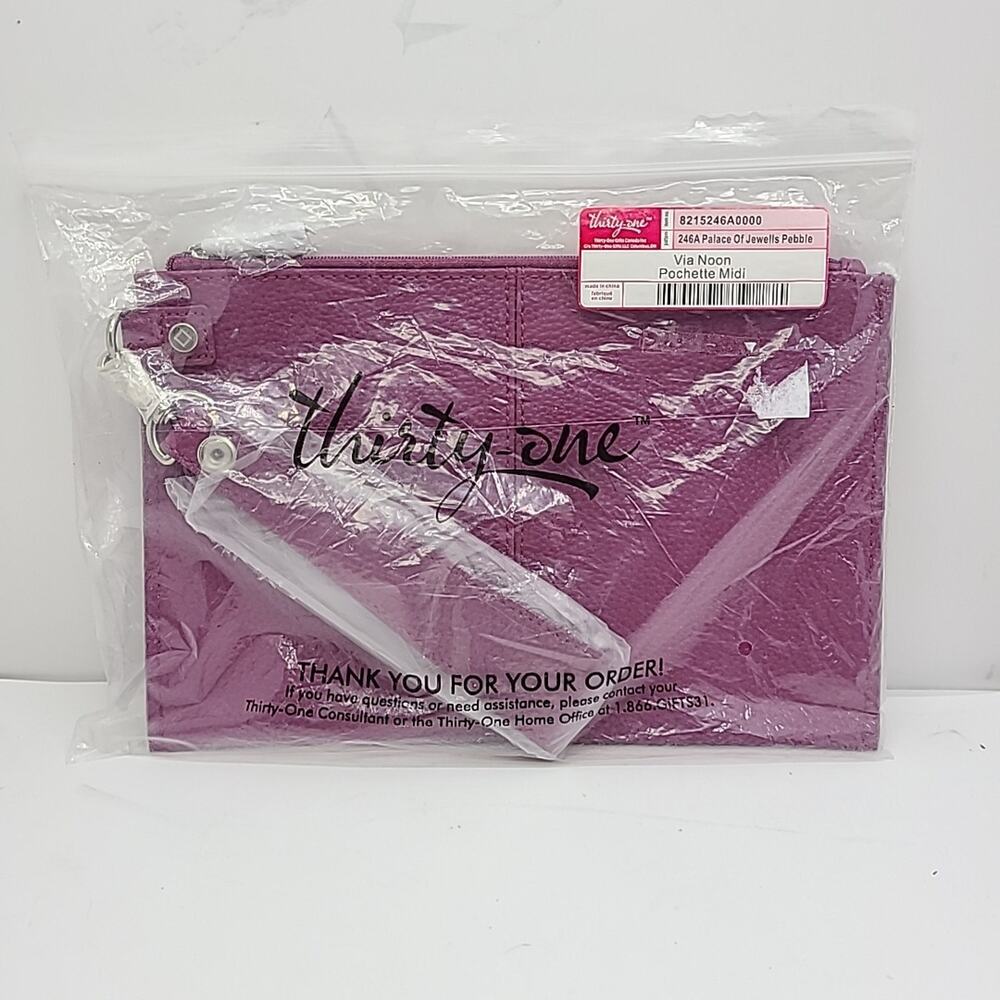 Thirty One Jewell, Via Noon Pochette MIDI, Palace Of Jewell Pebbl 10x 6.5"